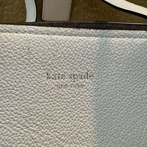 Kate Spade White Pebbled Tote